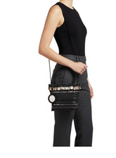 Neiman Marcus Beaded Crossbody Silk Bag Shoulder Bag Top Handles Beaded New