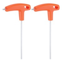 2Stk T-Griff SchlüSsel 3Mm CR-V T-SchlüSsel InnensechskantschlüSsel,Orange