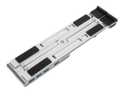 Targus Notebook-Ständer mit 4-Port-USB-Hub 10'' 15.6'' Silber