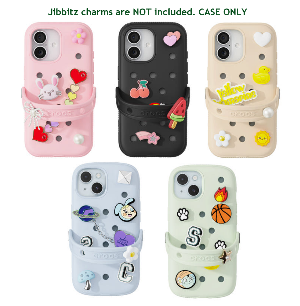 For iPhone 16 CROCS CASE, iPhone 15 CROCS CASE Double Structure