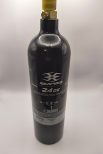 Empire 24 oz CO2 Paintball Tank Bottle  Aluminum Cylinder Pin Valve Empty