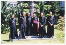 Oryginalne podpisane zdjęcie Biskupi Bractwo Pius X. Fellay & de Galarreta