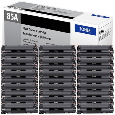 30PK CE285A 85A Black Toner Cartridge for HP LaserJet P1005 M1212nf MFP Printer