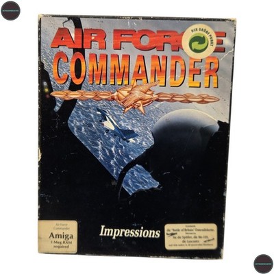Air Force Commander Commodore  Amiga Disk  Spiel Big Box Impressions 1992 CIB