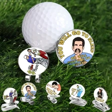 25mm Golf Ball Markers With Magnetic Hat Clip Durable Removeable Decorative 