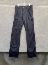 Wrangler Cargo Pants Mens 34x34 Black Stretch Dark Wash Straight Outdoor Hiking
