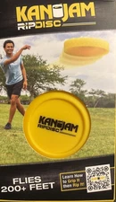KanJam RipDisk Frisbee for Outdoor Games Official KanJam Yellow Disc