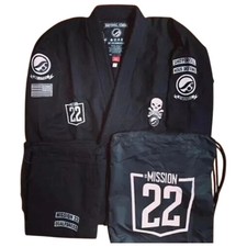 BJJ Gi Shoyoroll Batch 66 Mission22 Project BJJ Uniform 450 GSM Black *With Bag*