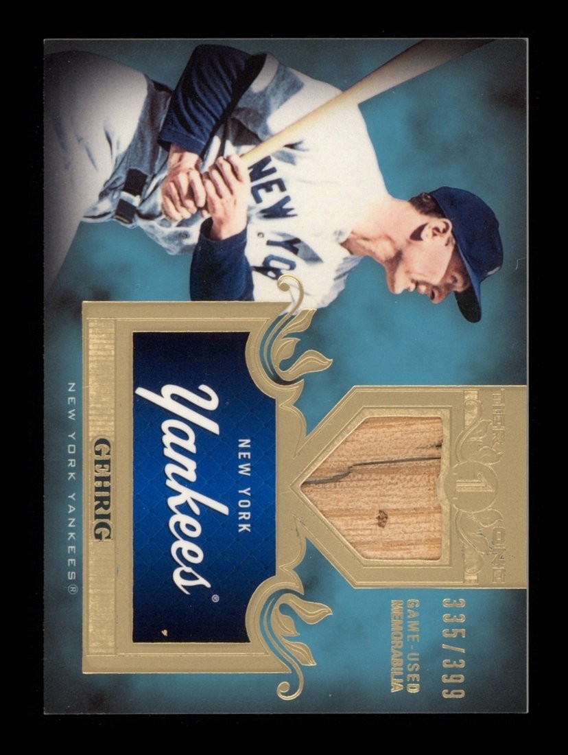 2011 Topps Tier 1: #TSR27 Lou Gehrig Game Used Bat Relic /399 NR-MINT