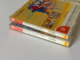 Dreamcast Marvel vs Capcom 1 2 Set Lot w/Spine DC SEGA Fighting Game Japan JP