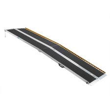 10 ft Aluminum Folding Wheelchair Ramp Handicap Scooter Ramp Non-Slip 800LBS
