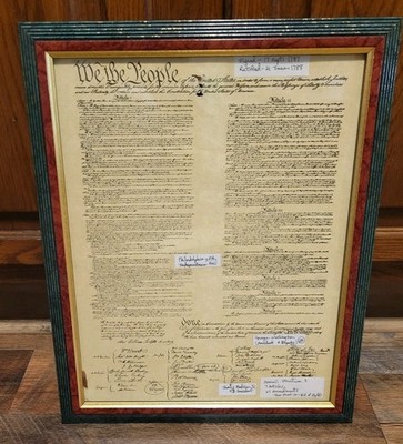 We The People - The Constitution Articles Framed - Collector Item - 20 × 13 x 1