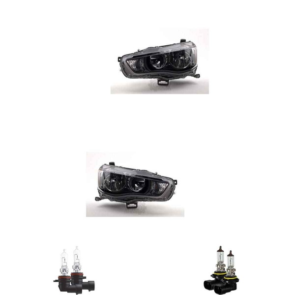 Halogen Scheinwerfer Set HB3 FüR Mitsubishi Outlander II Inklusive Lampen-image
