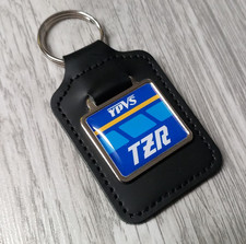 Yamaha TZR 250 125 Blue/Yellow Leather Keyring TZR250 TZR125 Key Parts NOS