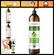 Organic Amla Oil 32oz - Cold Pressed, Unrefined, Nourishing Hair  Skin Oil