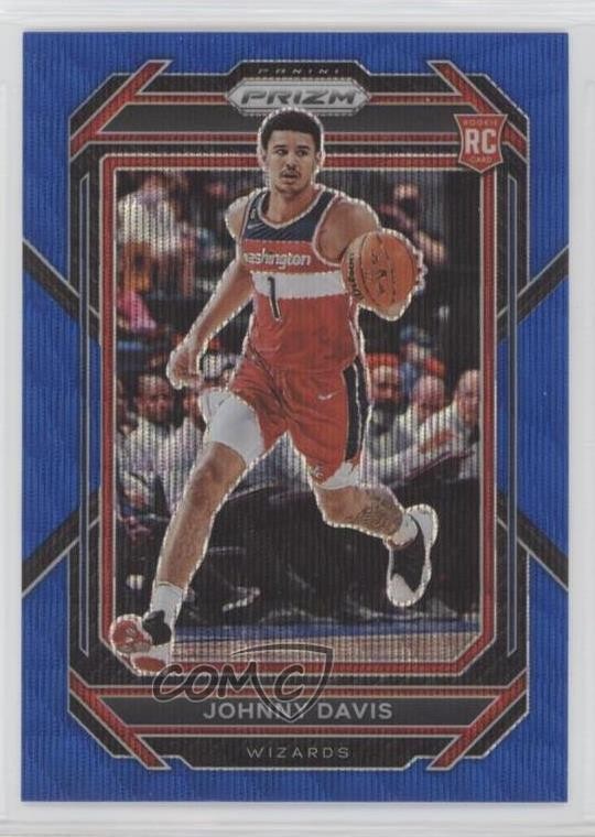2022-23 Panini Prizm Blue Wave Prizm Johnny Davis #231 Rookie RC 0t30