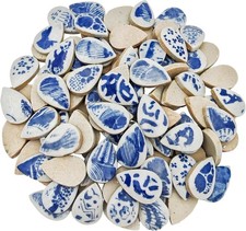 Ceramic Mosaic Tiles Raindrop Shapes - 500g Random Colors for DIY Crafts