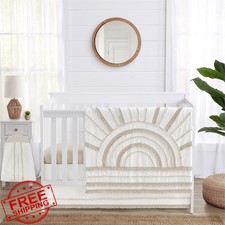 Sweet Jojo Boho Chic Sun Crib Bedding Set 4pc Neutral