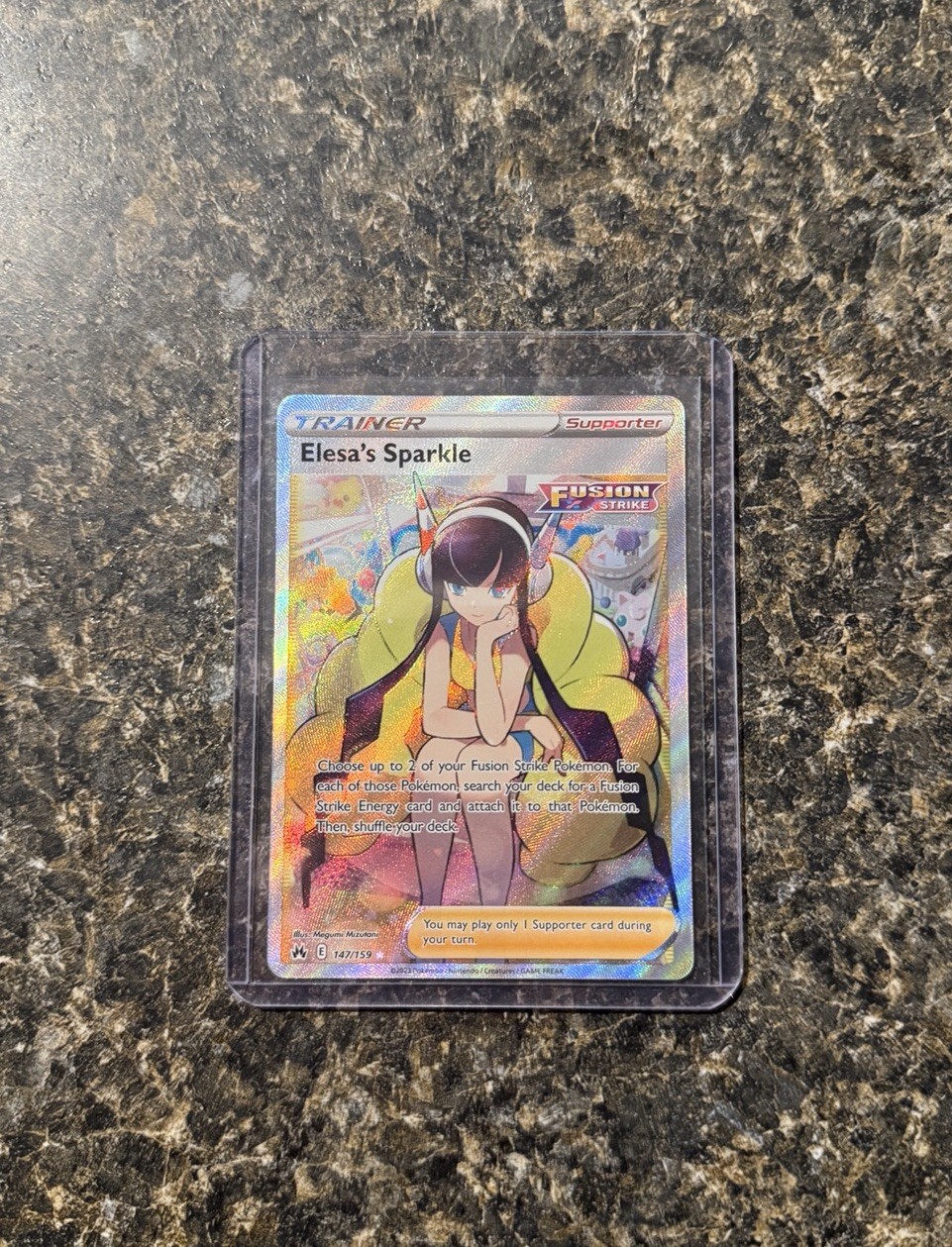 Elesa's Sparkle 147/159 Full Art Ultra Rare Crown Zenith Pokemon Card NM