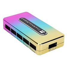 Integrated ARGB Fan Hub, 10-Port 3 Pin PC Fan Controller, 5V Fan ARGB Hub,