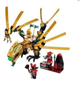 LEGO Ninjago 70503 The Golden Dragon Rare Retired 100% Complete Set