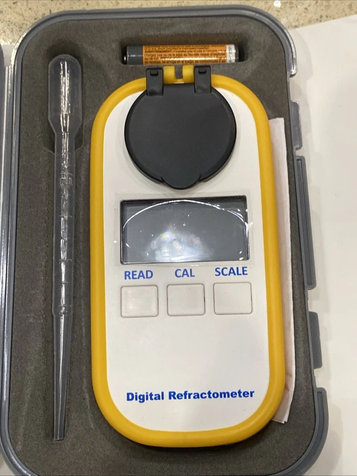 Refractómetro digital portátil Brix 0~94% jugo de fruta miel azúcar probador Mete Foto 2 de 4