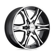 17x8 25 American Racing Mainline Gloss Black 5x114.3 Wheels Rims Qty 4