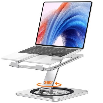 EOIWUY Laptopständer mit 360° drehbarer Basis, tragbare faltbare Laptoperhöhung für DE