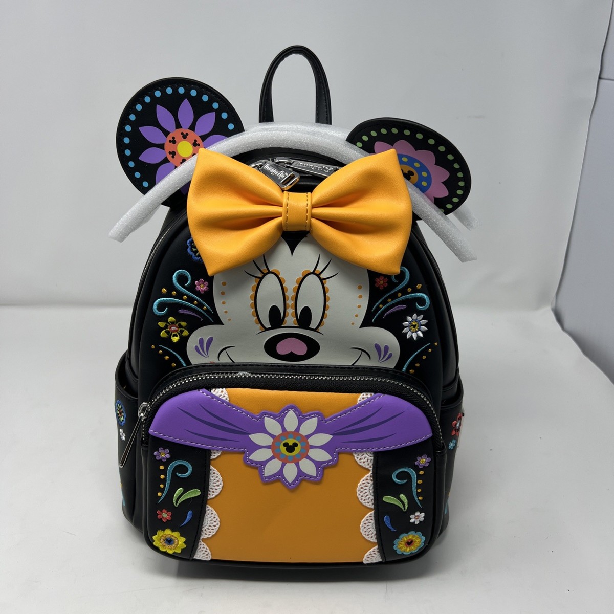 Loungefly Disney Minnie Mouse Sugar Skull Mini Backpack NWT