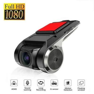 1080p Auto Dashcam DVR für Android Stereo ADAS Sprachwarnung Fahrkamera