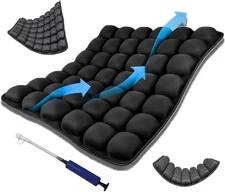 Sondur Travel Cushion for Airplane, Portable Press Type Inflatable Cushion, 