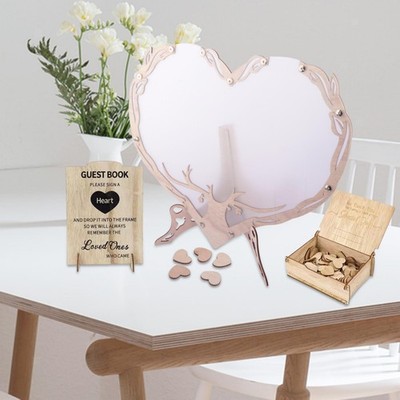 Herz Rahmen Drop Box Indoor Zeremonie Souvenir Hochzeit Gästebuch Alternative