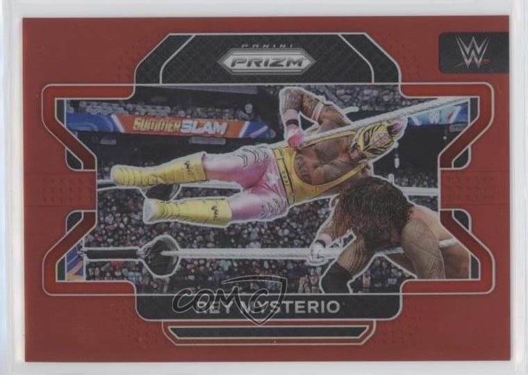2022 Panini Prizm WWE Red Prizm 74/299 Rey Mysterio #98 2yl