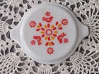 A- Vintage PYREX Friendship Milk Glass 20-C 23 Replacement Casserole Lid
