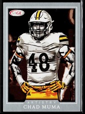 Chad Muma 2022 SAGE Artistry #8 Silver Rookie Wyoming Cowboys