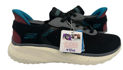 Skechers Men's Slip-Ins BOBS Sport Squad Shoes Black/Multi Size:9 121S