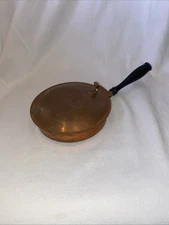Vintage Copper Silent Butler Crumb Catcher - 6” Round