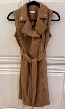Calvin Klein Classic Women's Sleeveless Career Dress zip up SZ 8, great fabric