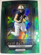 2025 Panini Prizm Draft Picks - New Recruits Tyler Warren #13 Green Prizm (RC)