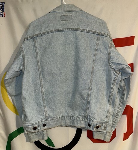 Vintage Levi’s Denim Trucker Jacket Medium Light Wash Button Up 80s 90s by Levi's, Size M, $34.97 - Photo 8