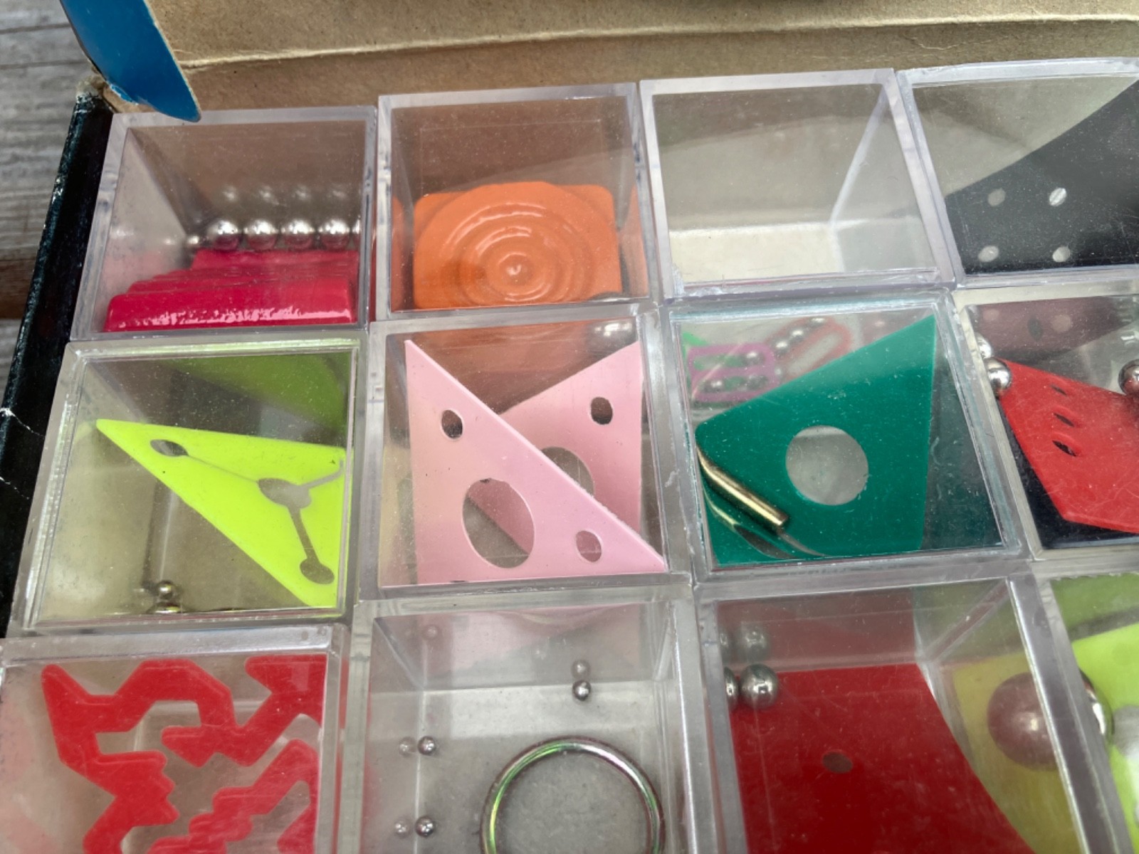 VTG MINI-GEDULDS-SPIELE 24 COUNT CUBE PUZZLES IN BOX BRAIN TEASERS | eBay