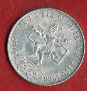 MEXICO 25 PESOS 1968 SILVER
