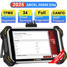 ANCEL DS600 Elite OBD2 Auto Scanner tpms programming Diagnostic Tool CANFD DOIP