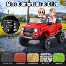 24V 2 Seater Ride on Car for Kids Licensed Toyota LC250 Ride on Truck w/Remote