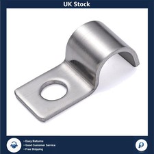 Durable Stainless Steel P Clips 1/4" Conduit Pipe Clamps Heavy Duty 25 Pcs