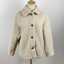 Uniqlo Boa Fleece Short Coat M Cold Protection Stainless Steel Collar