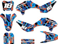 Custom Graphics, full kit fits Kayo TD 125 models Miami Style sticker kit