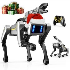 Smart Robot Dog Robotic Puppy Dog with Clamp Arm, 20 Interactive Voice Comma...