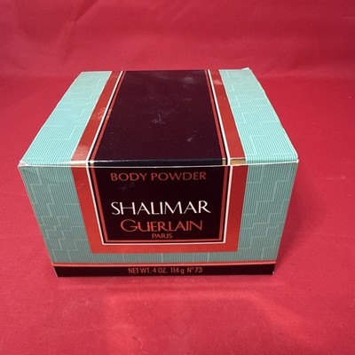 Vintage Guerlain Shalimar Perfumed Body Powder (1983) 4 oz Excellent Scent