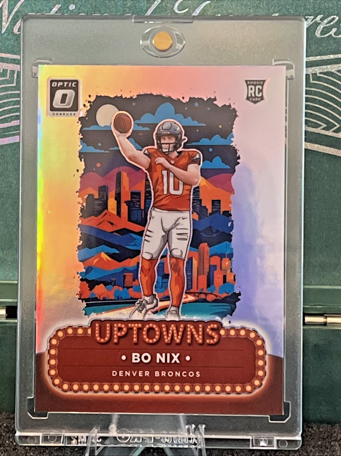 2024 Panini Donruss Optic #3 Bo Nix UpTown RC - Denver Broncos